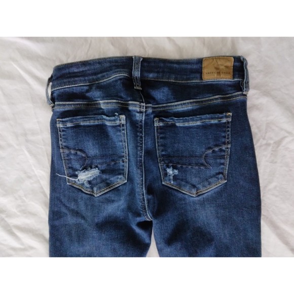 American Eagle AE Ne(x)t Level Patched Low-Rise Jegging Jeans Womens 2 Short - Picture 10 of 11